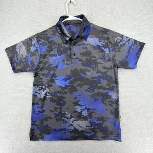 Greater Half Golf Polo Shirt Mens Medium Camo Print Performance Stretch GH